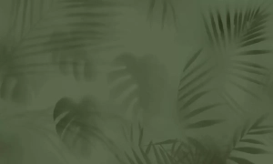 Grafika Metalic Art Mgła liści black green PJM2022004