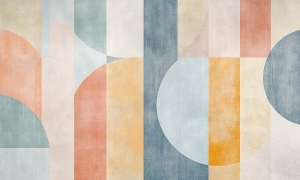 Tapeta Metalic Art Pastelowa Geometria AW2024003-GEOM