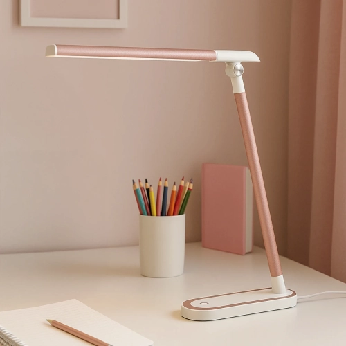 Lampka biurkowa K-MT-206 RÓŻOWY z serii NIKO