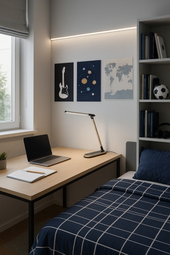 Lampka biurkowa K-MT-206 CZARNY z serii NIKO