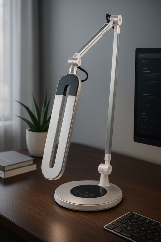 Lampka biurkowa K-BL1221 SREBRNY z serii ALETTE