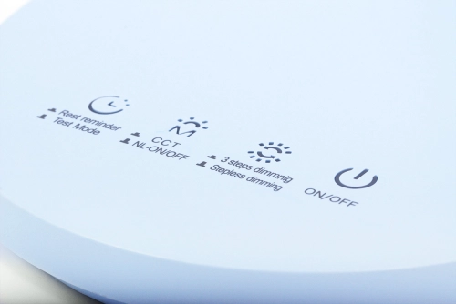 Lampka biurkowa K-BL1521 NIEBIESKI z serii MILO