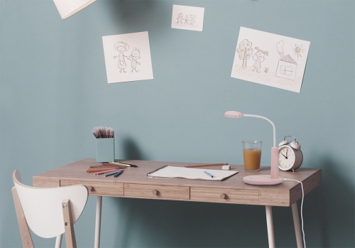 Lampka biurkowa K-BL1521 RÓŻOWY z serii MILO