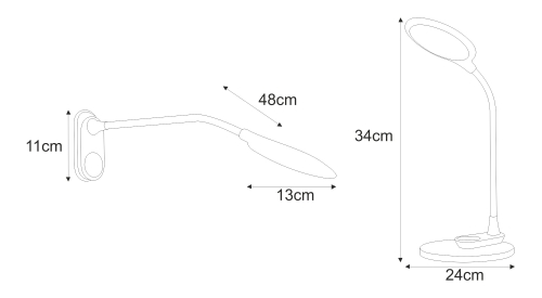 Lampka biurkowa K-BL1153 CZARNY z serii GAJA