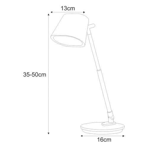 Lampka biurkowa K-BL1527 GRAFIT z serii BOLEK