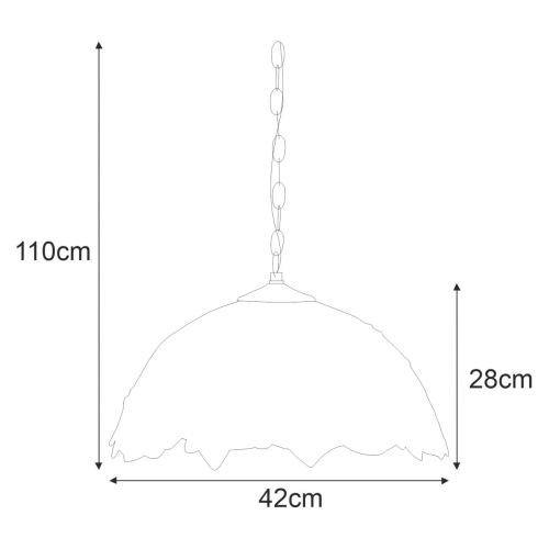 Lampa wisząca K-P161420 z serii FARINA