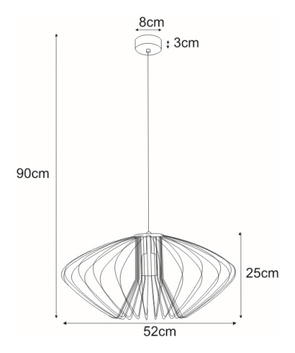 Lampa wisząca K-3407 BIAŁY z serii TIZI II