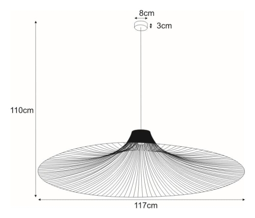 Lampa wisząca KP-09 z serii DOT