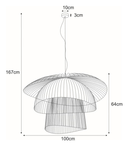 Lampa wisząca KP-12 z serii PLAZA