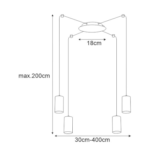 Lampa wisząca K-4897 z serii PUERTO