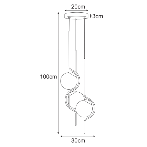 Lampa wisząca K-5333 z serii NEVA
