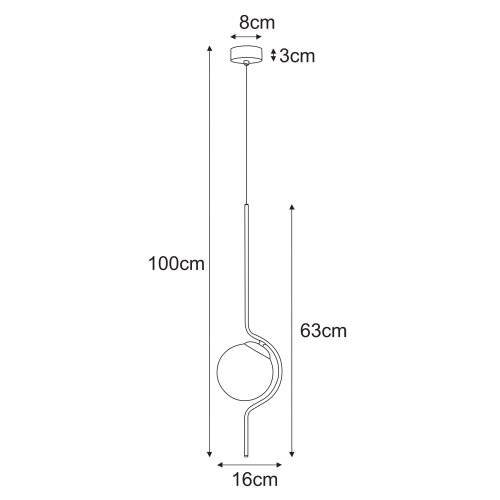 Lampa wisząca K-5330 z serii NEVA