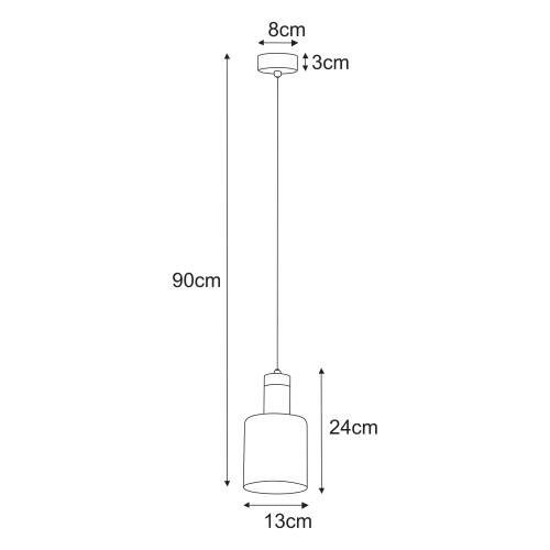 Lampa wisząca K-5250 z serii BRUS
