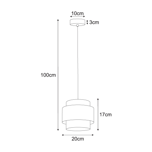 Lampa wisząca K-5280 z serii AMOS