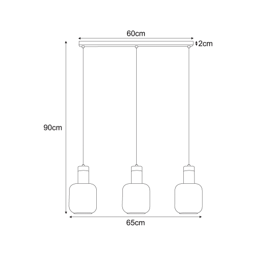 Lampa wisząca K-5268 z serii DOKA