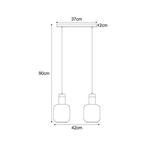 Lampa wisząca K-5266 z serii DOKA