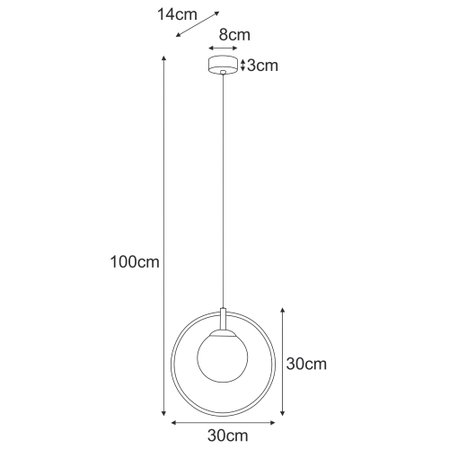 Lampa wisząca K-5473 z serii MALTA