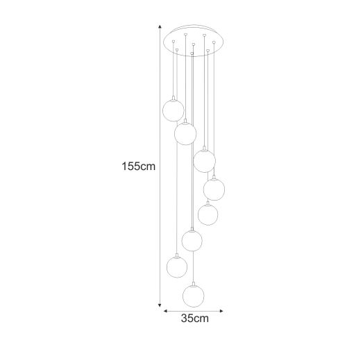 Lampa wisząca K-5552 z serii ASPEN