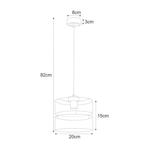Lampa wisząca K-5500 z serii MALAVI