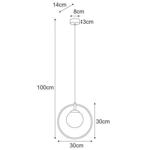Lampa wisząca K-5390 z serii RITUS