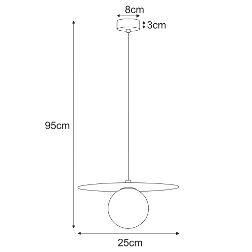 Lampa wisząca K-5446 z serii ROBIN