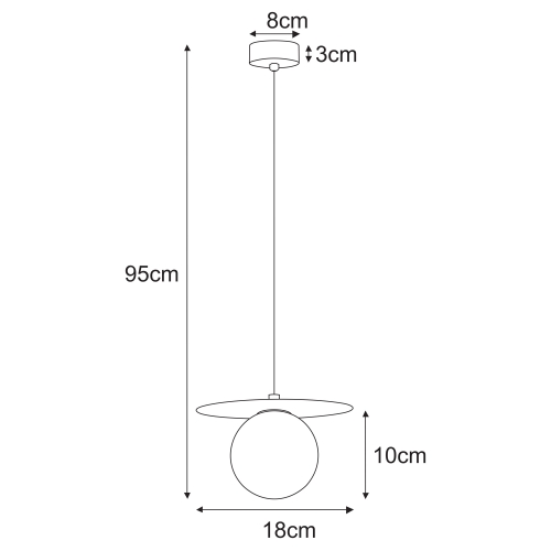 Lampa wisząca K-5430 z serii ROBIN