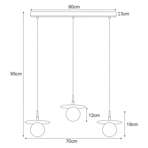 Lampa wisząca K-5384 z serii FERMI
