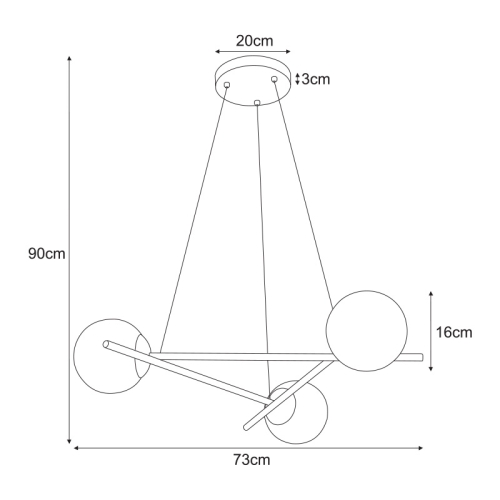 Lampa wisząca K-4966 z serii ARTON