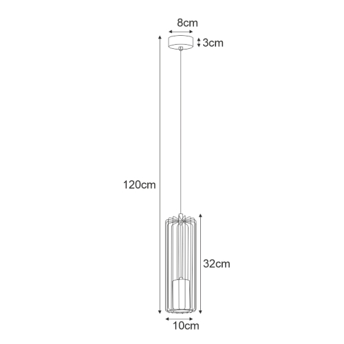 Lampa wisząca K-4935 z serii GABIA