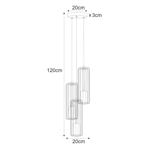 Lampa wisząca K-4932 z serii FALCON