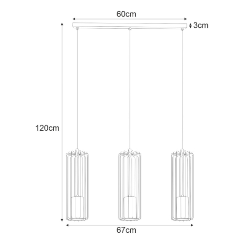 Lampa wisząca K-4931 z serii FALCON