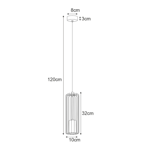 Lampa wisząca K-4930 z serii FALCON
