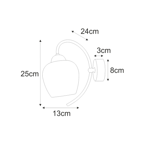 Kinkiet K-5187 z serii BELLA