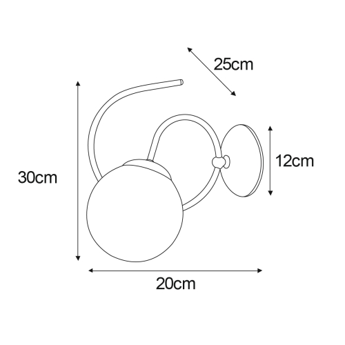 Kinkiet K-5128 z serii FLORO