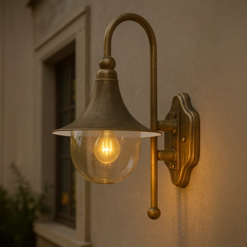 Kinkiet K-8125 CZARNY/ZŁOTY z serii BOSTON