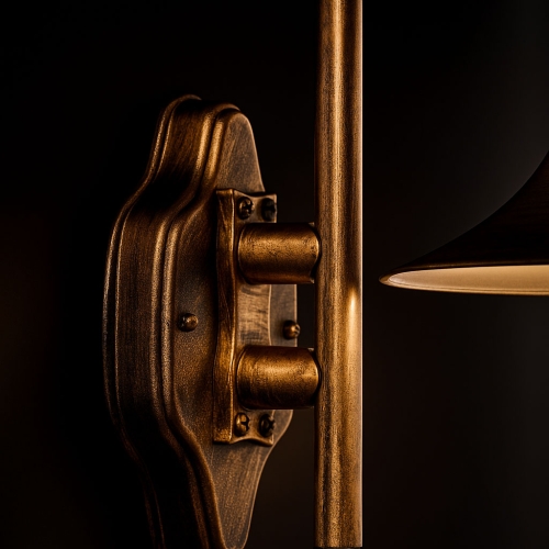 Kinkiet K-8125 CZARNY/ZŁOTY z serii BOSTON