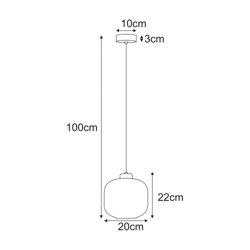 Lampa wisząca K-5650 z serii CLARK