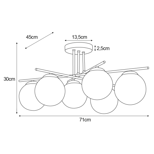 Lampa wisząca K-5794 z serii SAVIA
