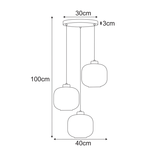 Lampa wisząca K-5644 z serii SPARTA