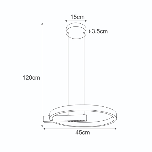 Lampa wisząca K-8232 z serii METIS