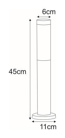 Lampa ogrodowa stojąca K-LP231-450 z serii ANICA