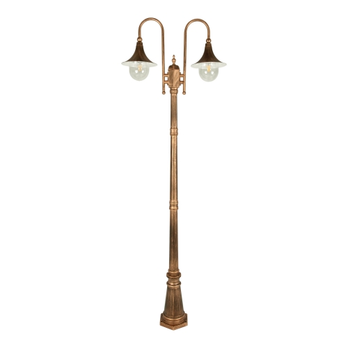 Lampa ogrodowa stojąca K-8127 CZARNY/ZŁOTY z serii BOSTON