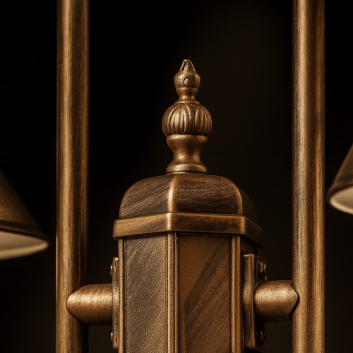 Lampa ogrodowa stojąca K-8127 CZARNY/ZŁOTY z serii BOSTON