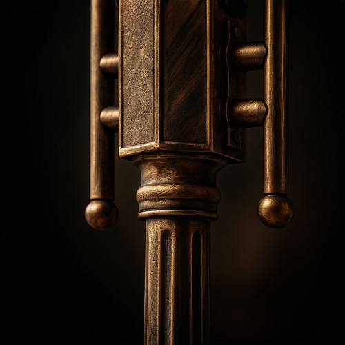 Lampa ogrodowa stojąca K-8127 CZARNY/ZŁOTY z serii BOSTON