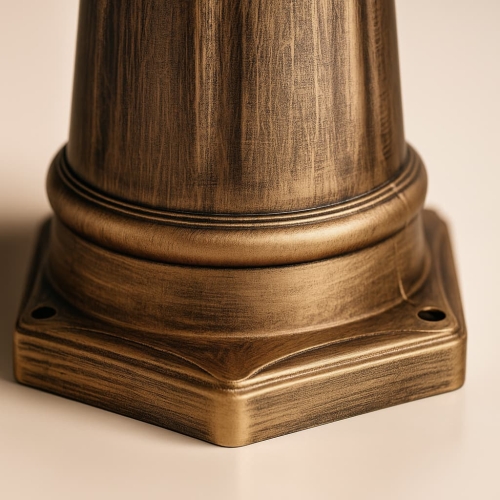 Lampa ogrodowa stojąca K-8127 CZARNY/ZŁOTY z serii BOSTON