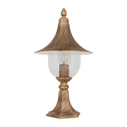 Lampa ogrodowa stojąca K-8128 CZARNY/ZŁOTY z serii BOSTON