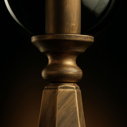 Lampa ogrodowa stojąca K-8128 CZARNY/ZŁOTY z serii BOSTON