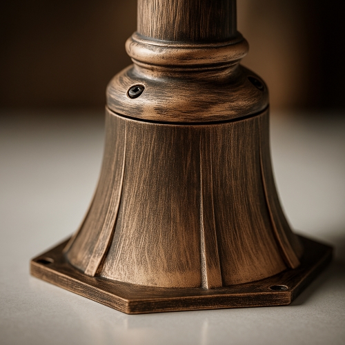 Lampa ogrodowa stojąca K-8129 CZARNY/ZŁOTY z serii BOSTON