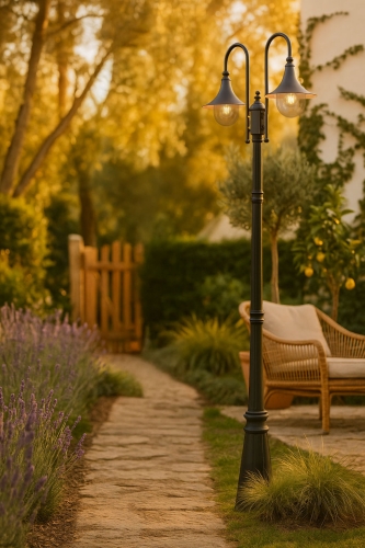 Lampa ogrodowa stojąca K-8132 CZARNY z serii BOSTON