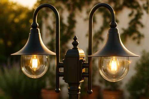 Lampa ogrodowa stojąca K-8132 CZARNY z serii BOSTON